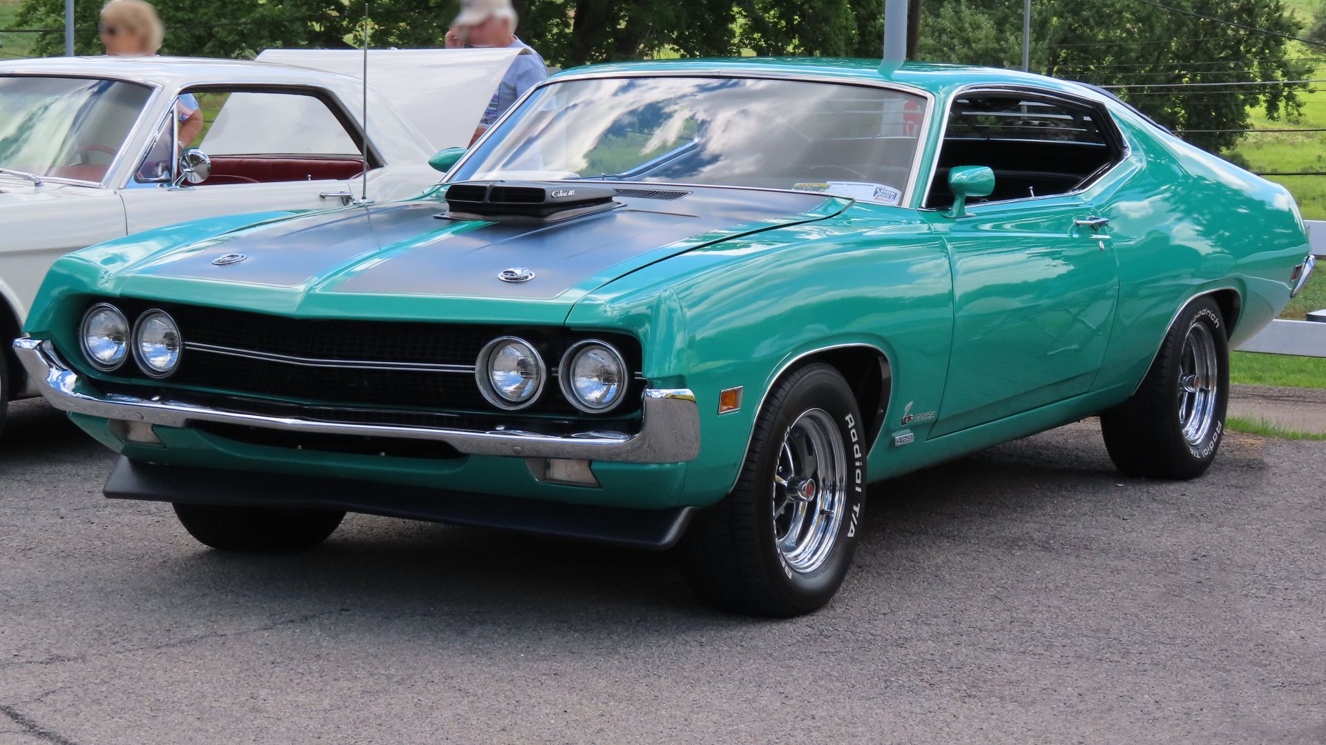 File:1970 Ford Torino Cobra, front left, 08-10-2024.jpg