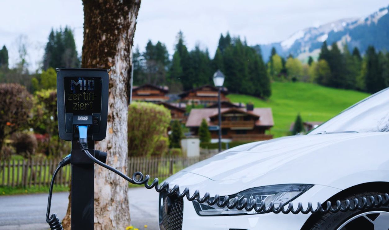 Electric Car Charging in Scenic Mountain Village