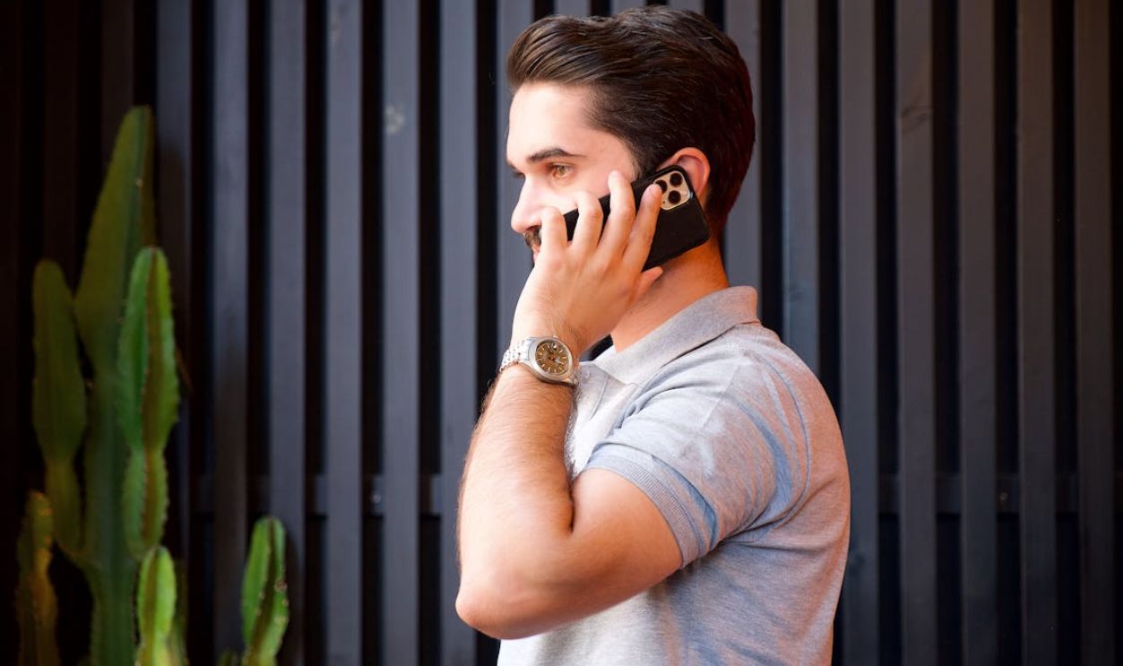 Man Talking on the Phone