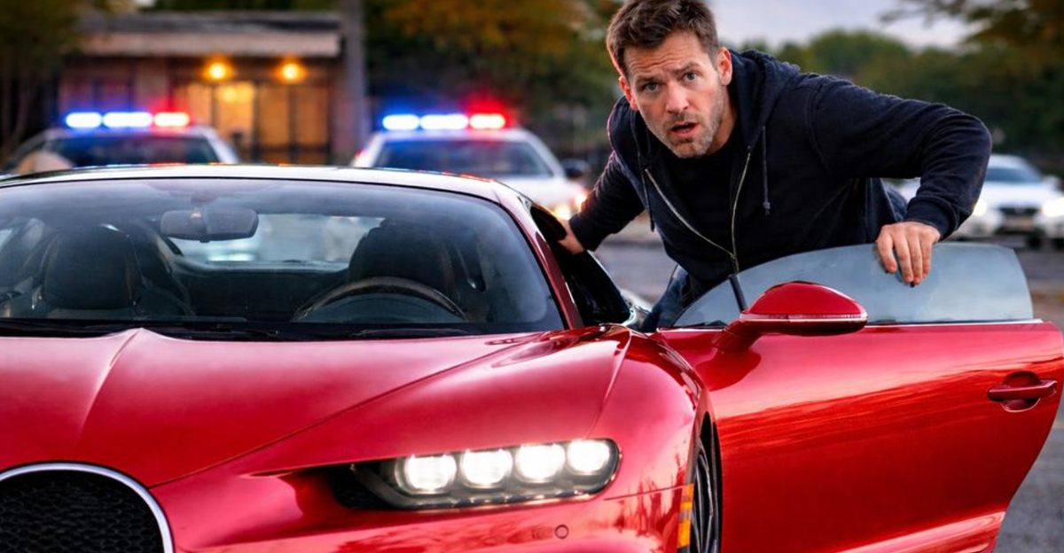 Man getaway car from Police