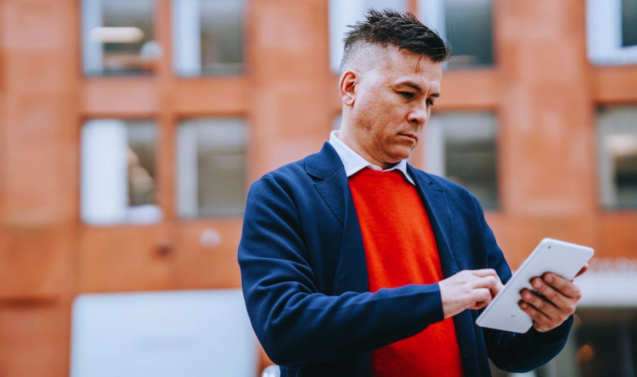 Photo Of Man Wearing Blue Blazer