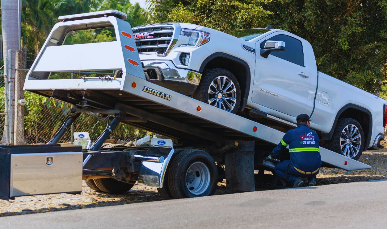 A Car on a Tow Truck