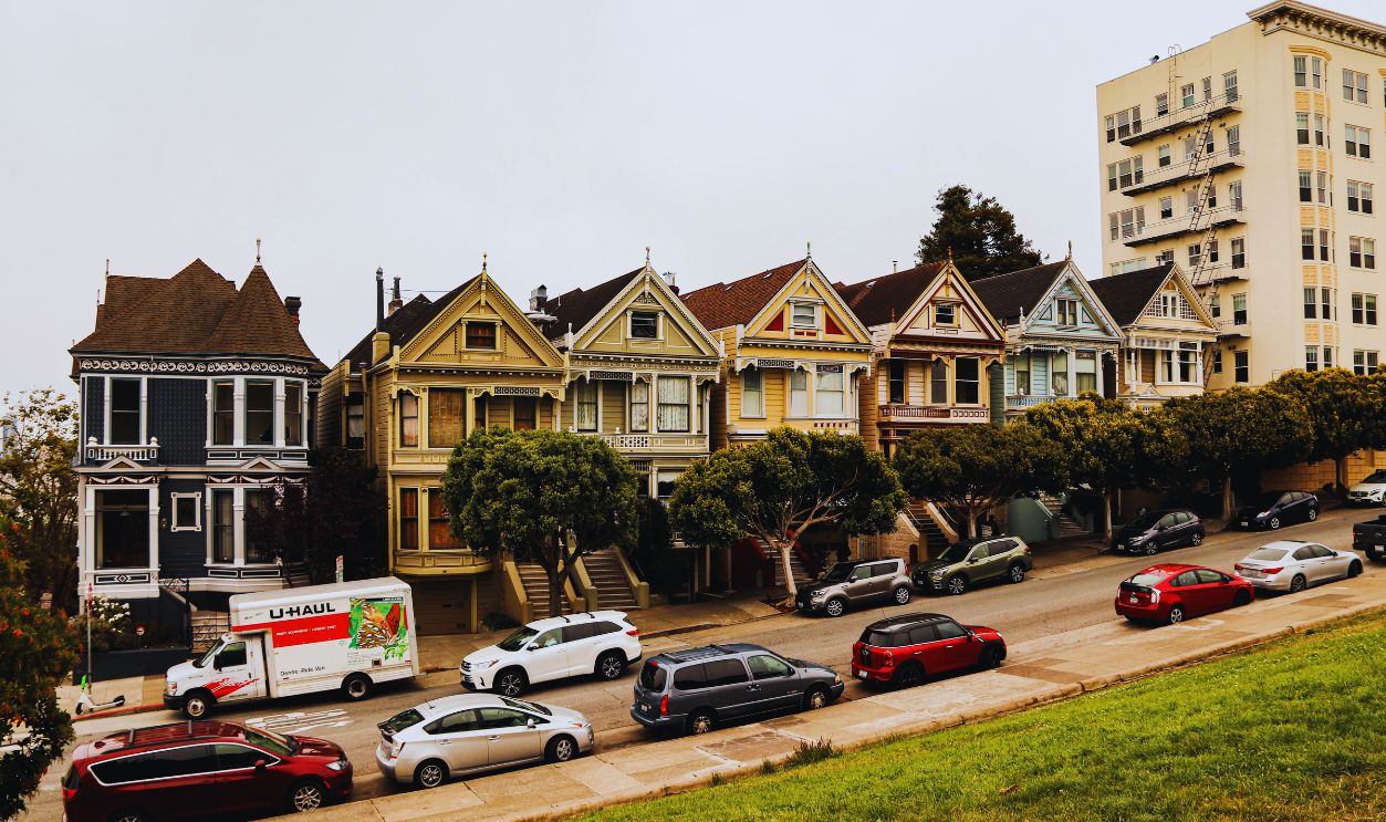Houses Along the Street