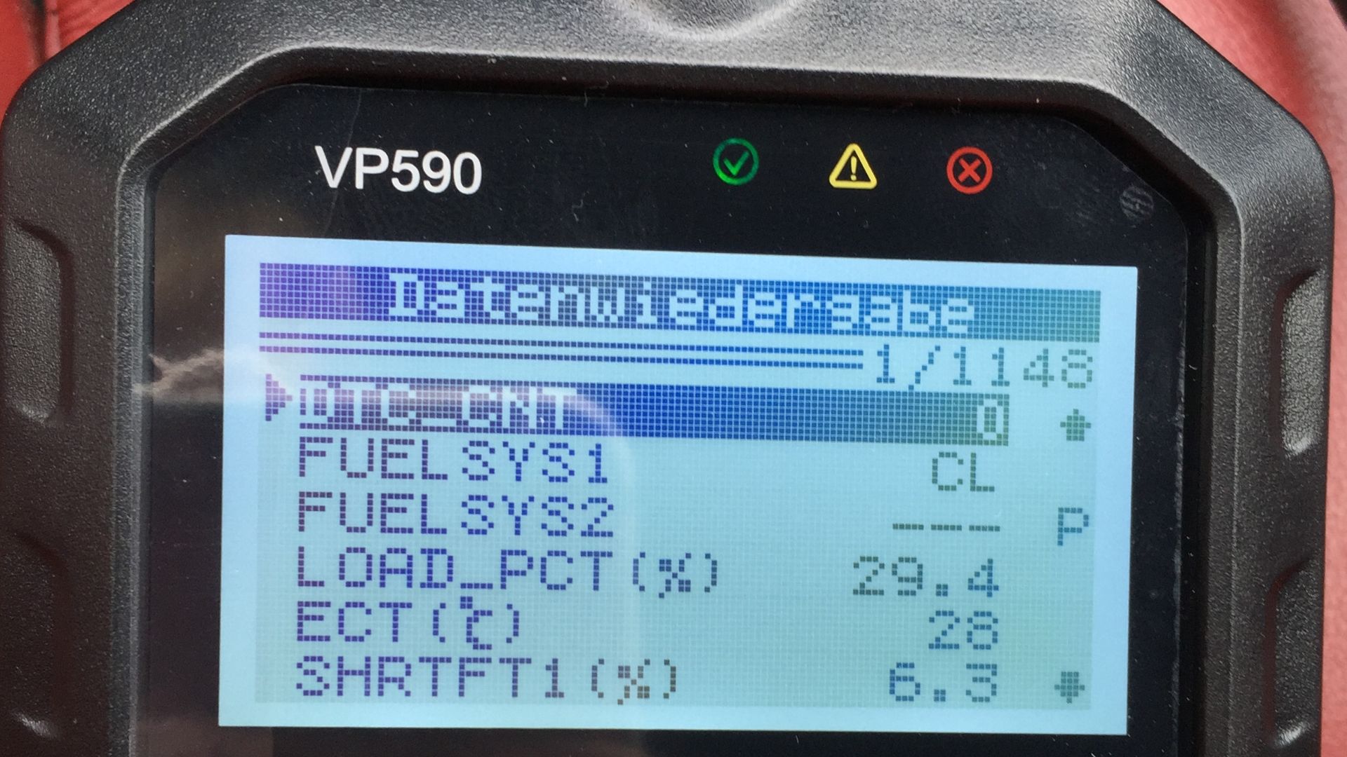 OBD2-Scanner Display
