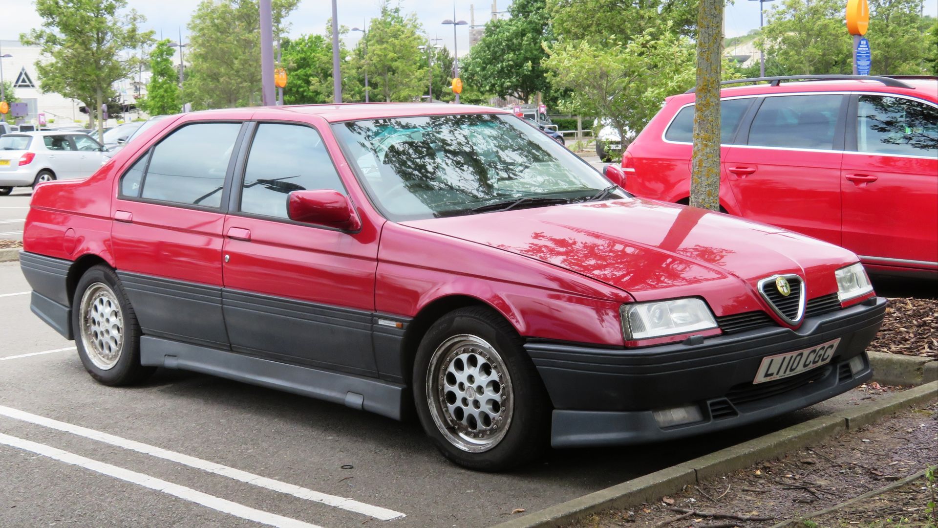 Alfa Romeo 164 Quadrifoglio at Bluewater
License plate has been changed for anonymisation purposes.   Year code remains unchanged, however.