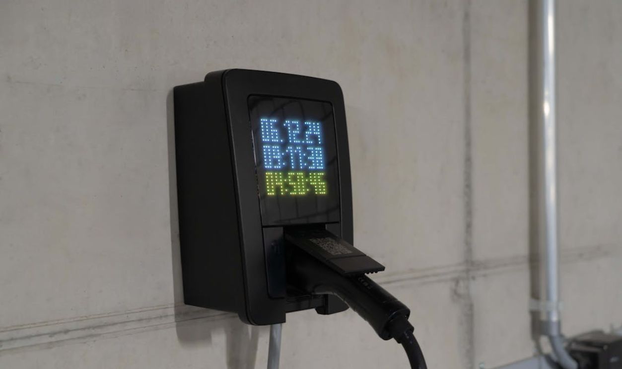 Electric Car Charging Station Display