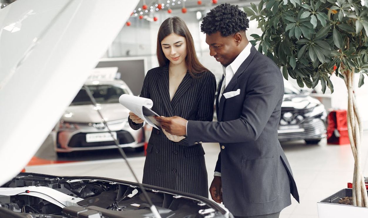 Businessman Looking at a Document