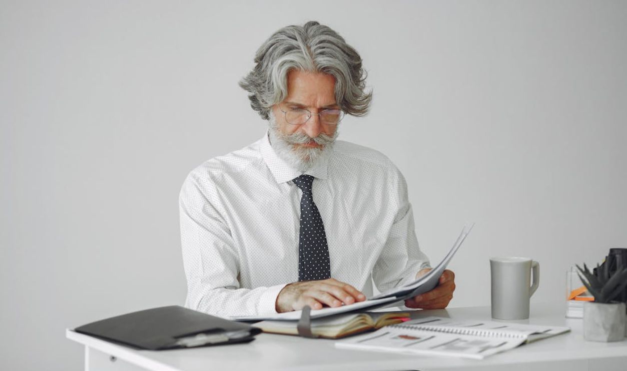 Man Working in Office
