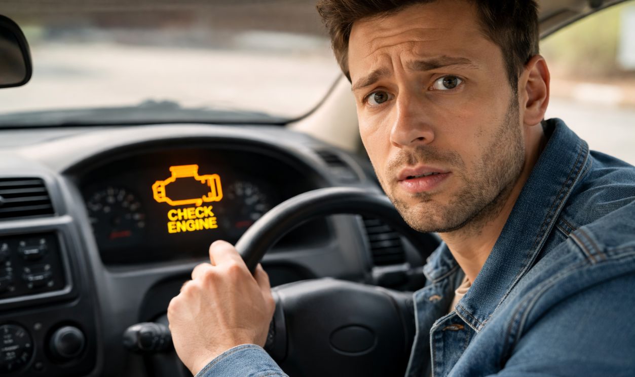 Car trouble concern in the driver's seat