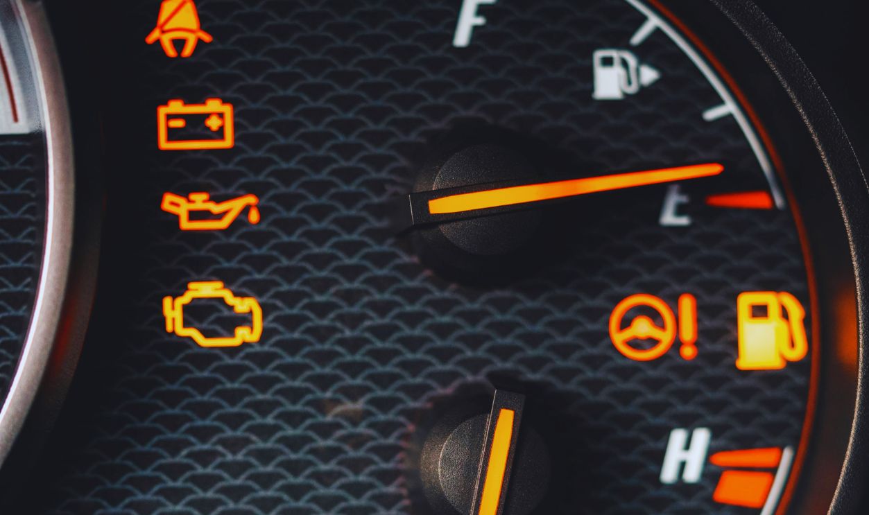 Pictographs on Dashboard in Car
