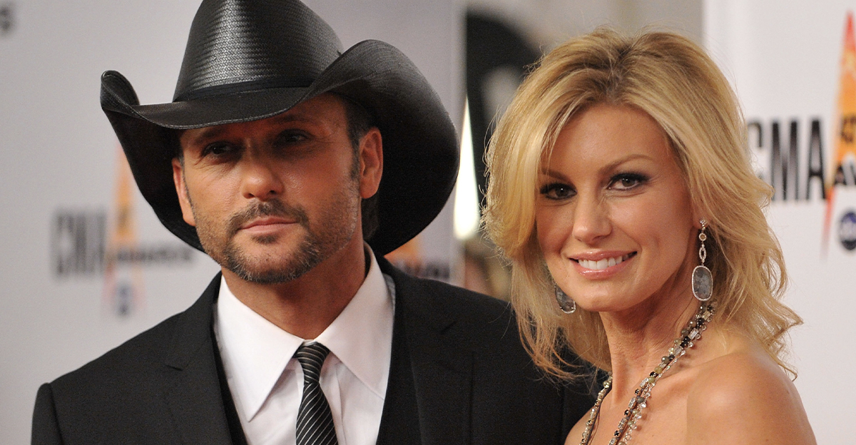 Photo of country music stars Tim McGraw and Faith Hill at the CMA Awards