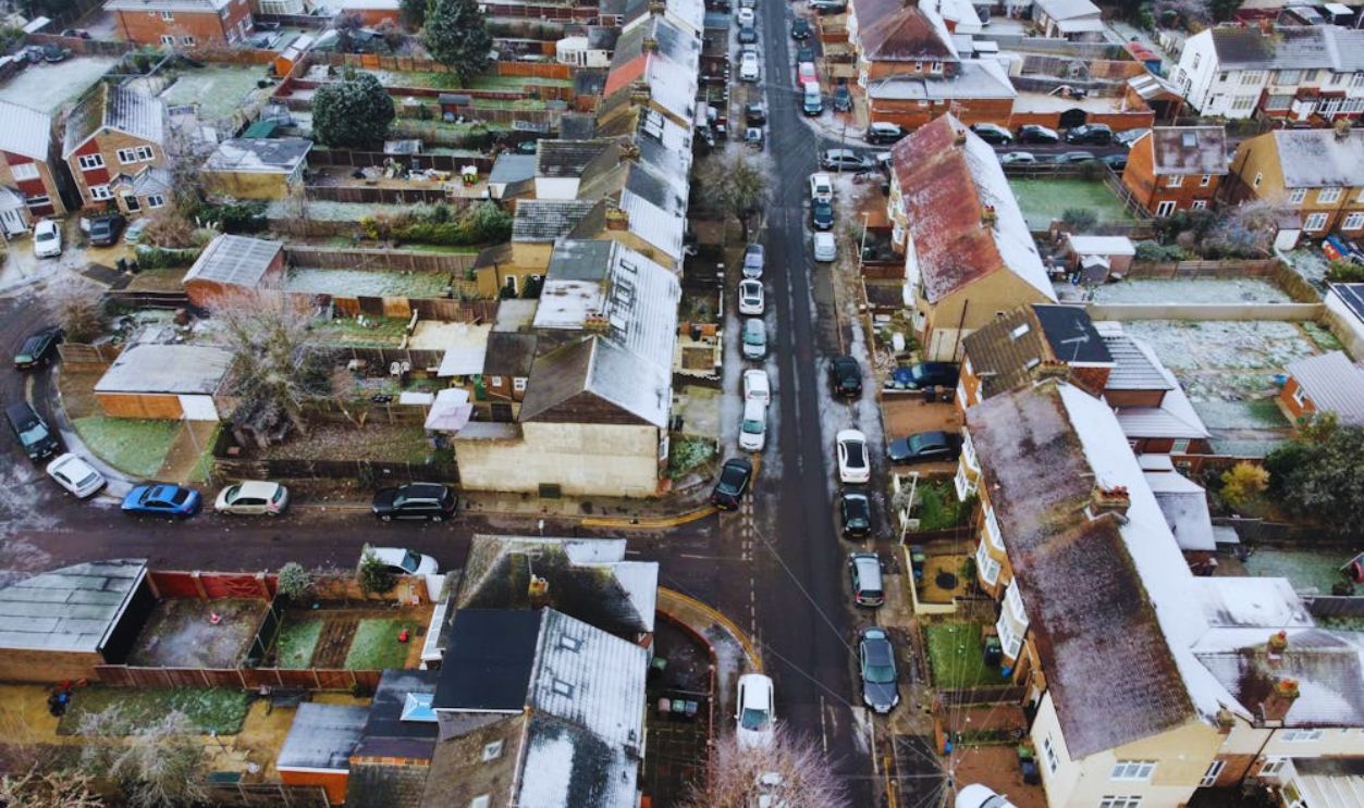 Drone Shot of a Residential Area