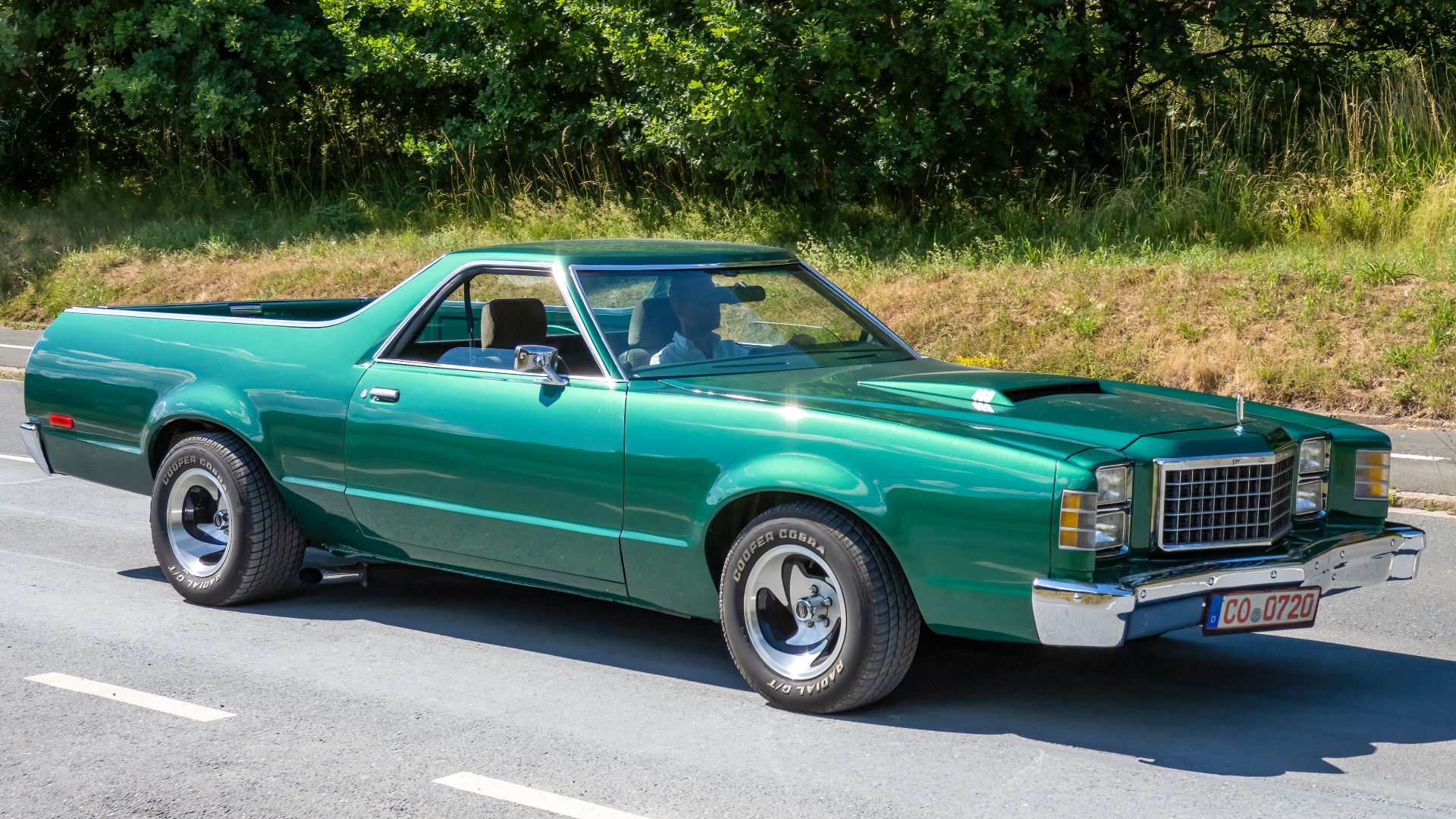 Ford Ranchero (seventh generation, 1977-1979) on its way to the 2022 Oldtimer Meeting in Kulmbach