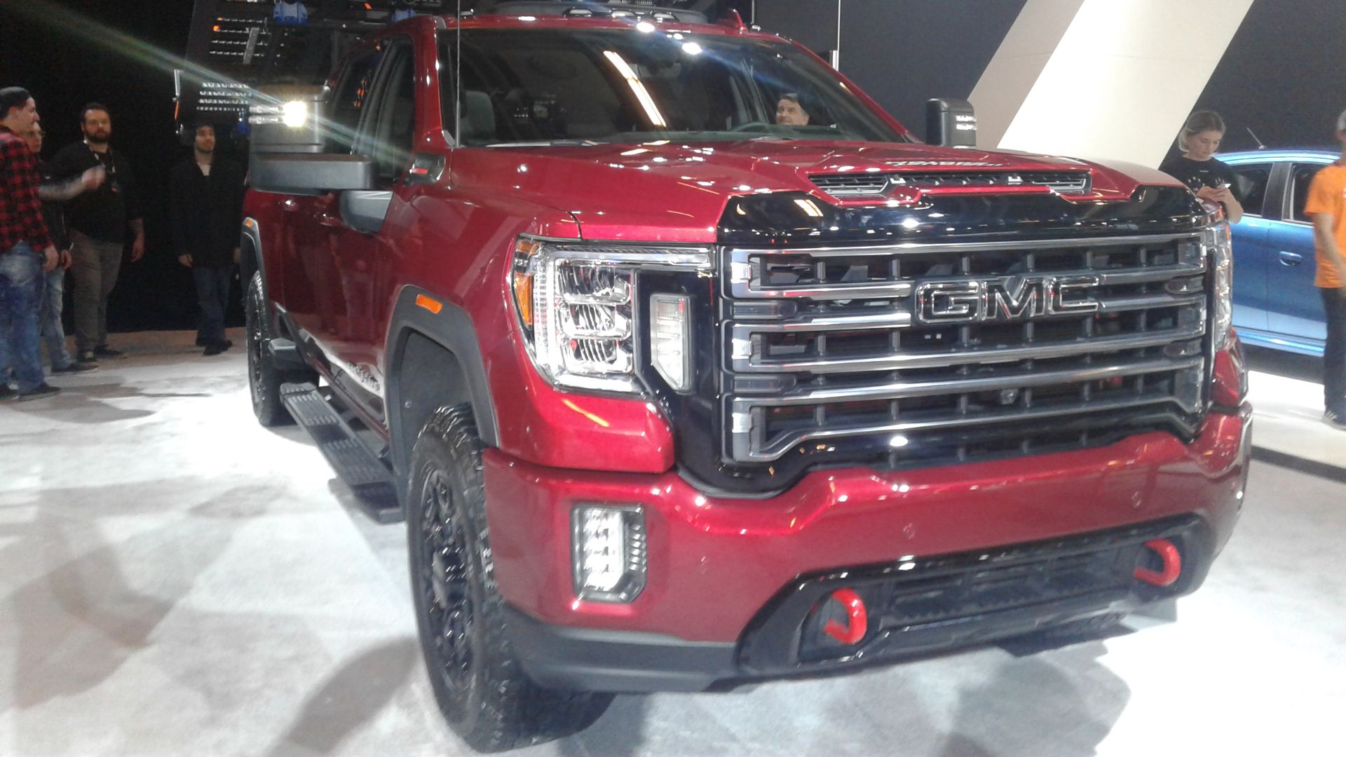 2020 GMC Sierra 2500HD photographed in Montréal , Québec , Canada at the 2020 Montréal International Auto Show.