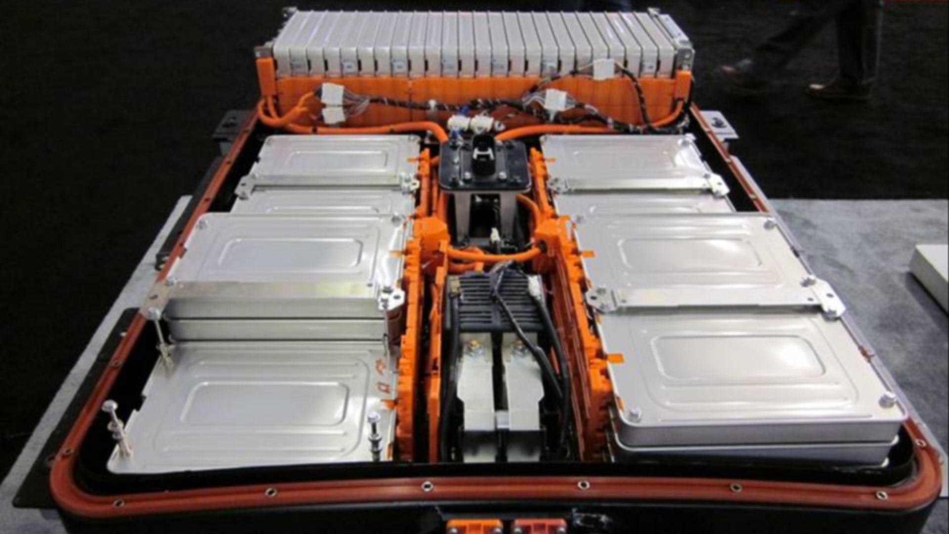 Battery-pack of the Nissan Leaf.
