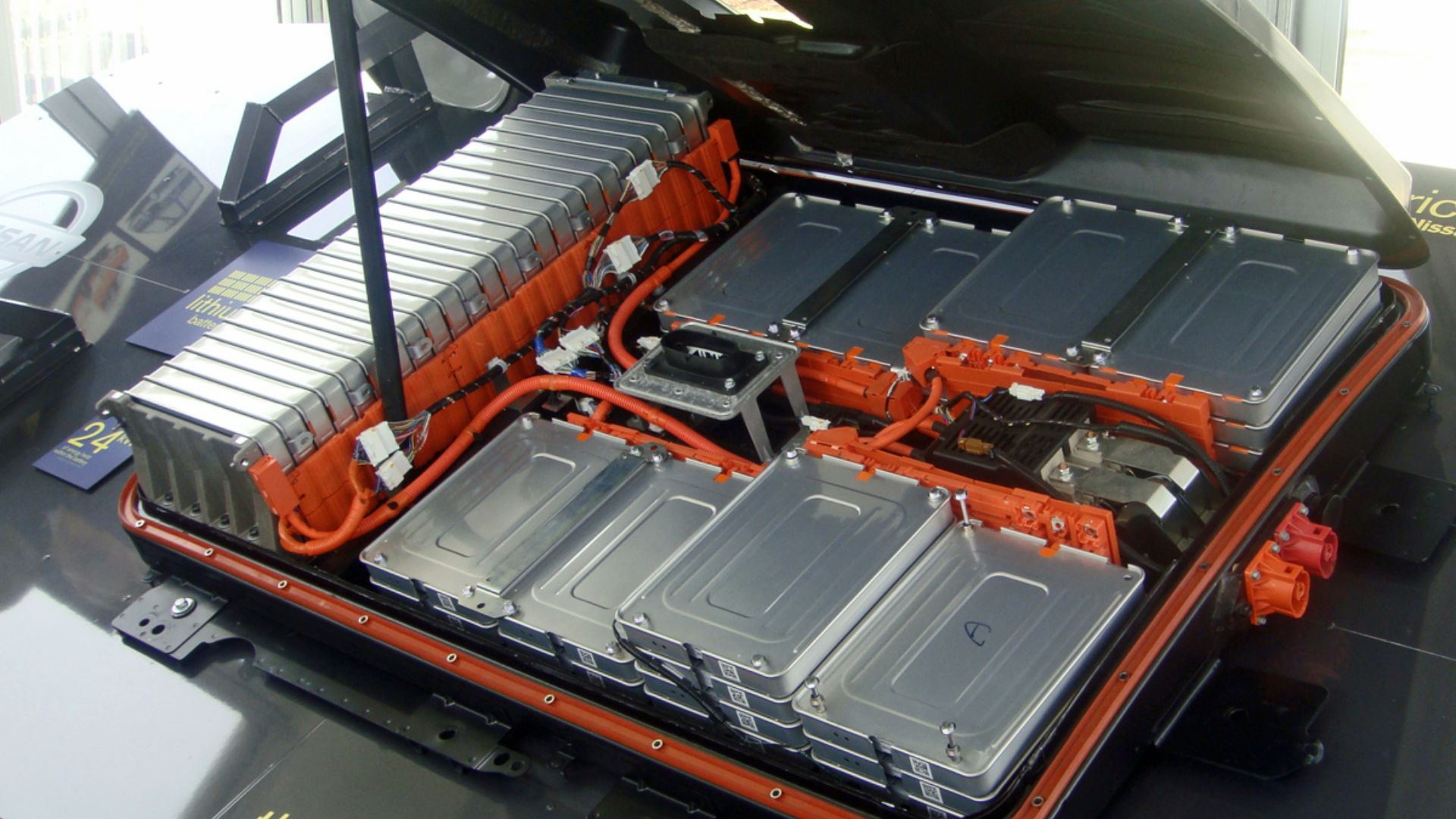 Nissan Leaf battery pack, Leaf Drive ElectricTour Washington DC