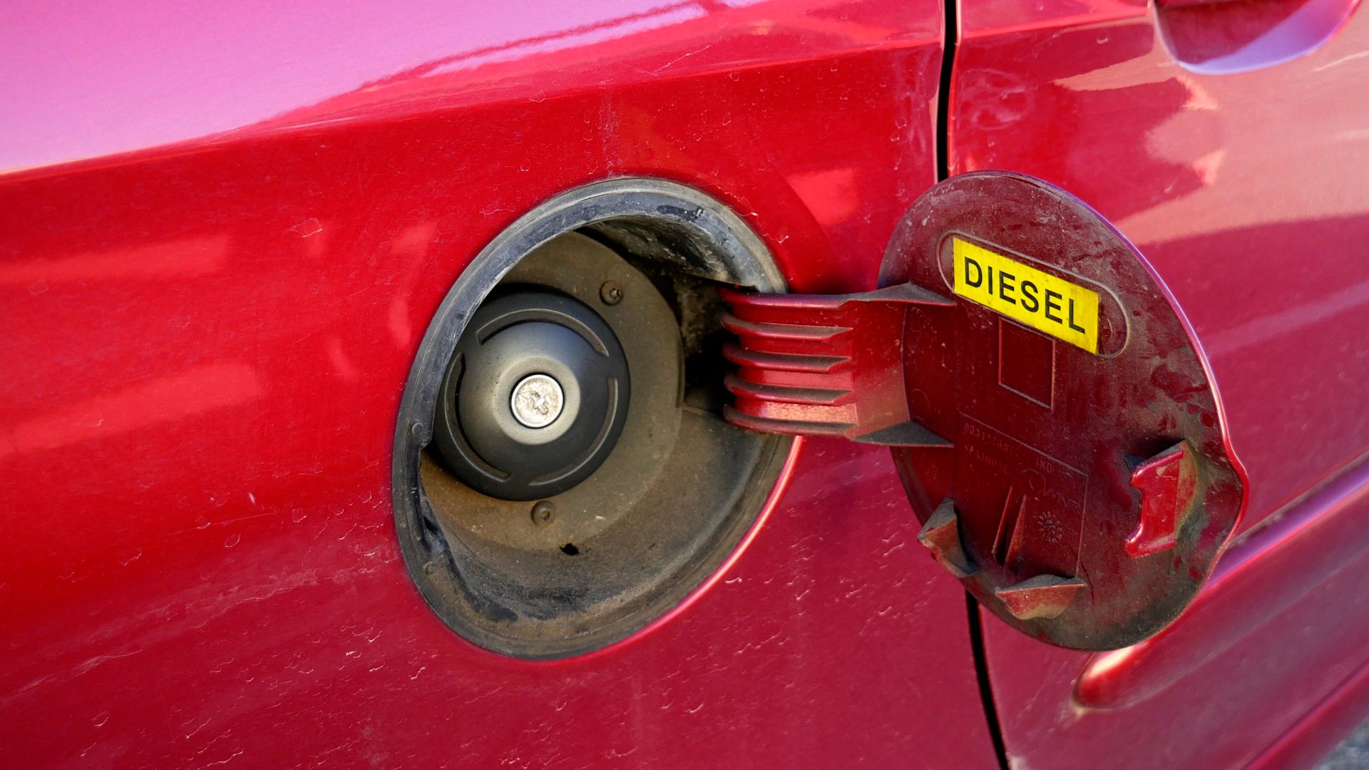 Car diesel tank cap.