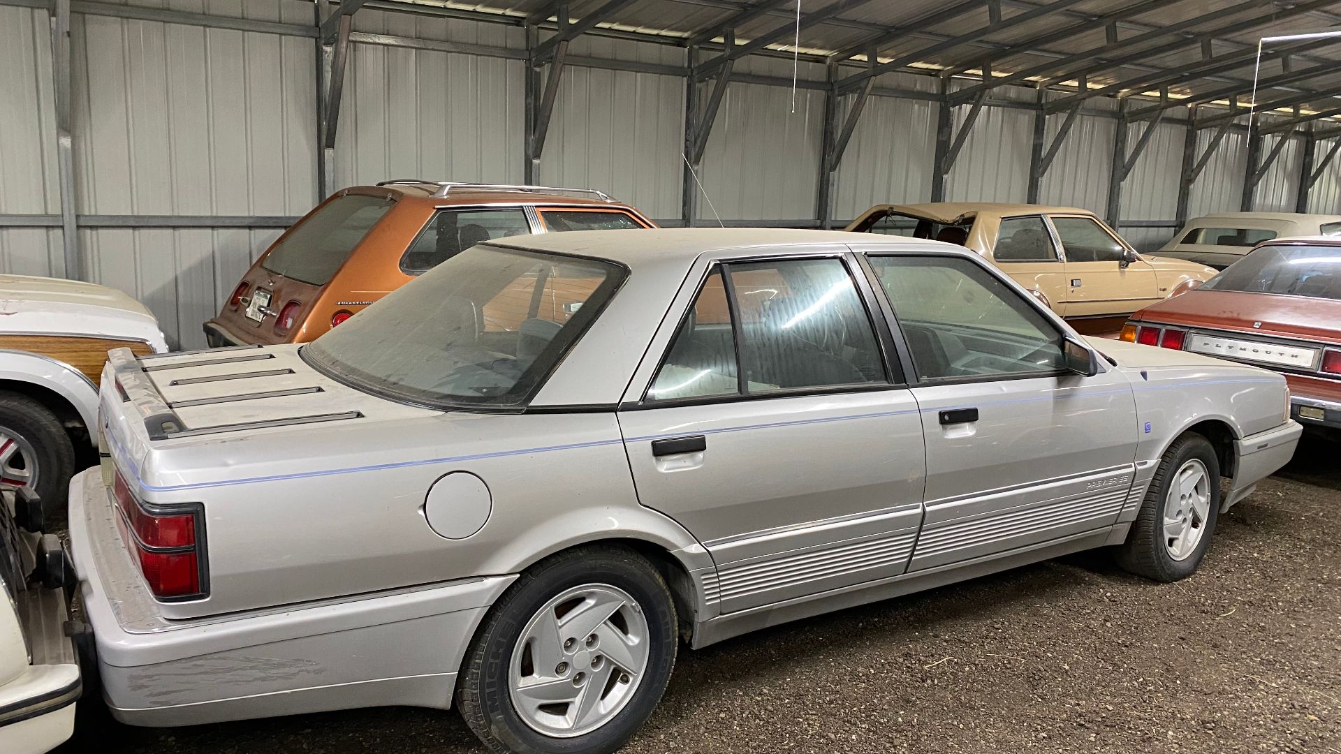 File:1992 Eagle Premier ES in Sterling Metallic with gray leather interior at Rambler Ranch 2of7.jpg