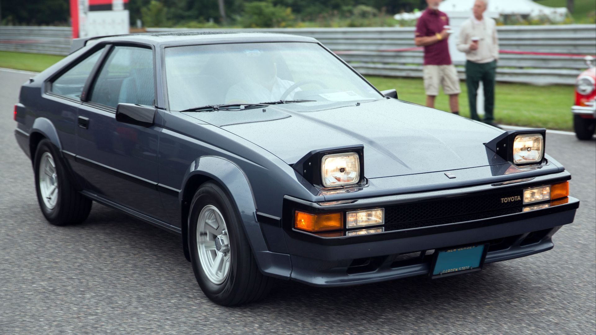 1984 Toyota Supra, base P-type model (MA67) at the 2021 Lime Rock Historic Festival Concours d'Élegance.