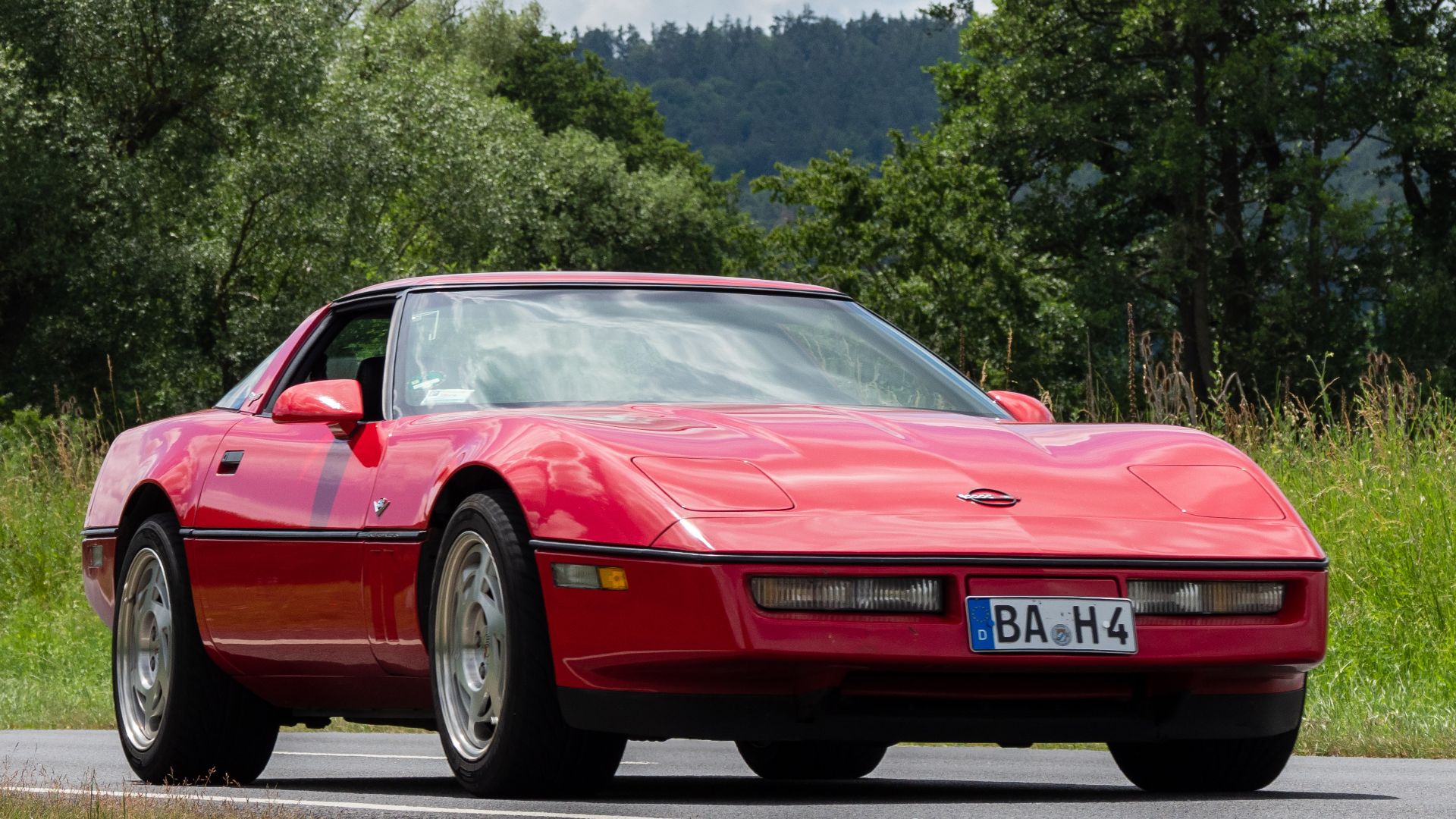 Corvette C4 at the Oldtimertreffen Ebern