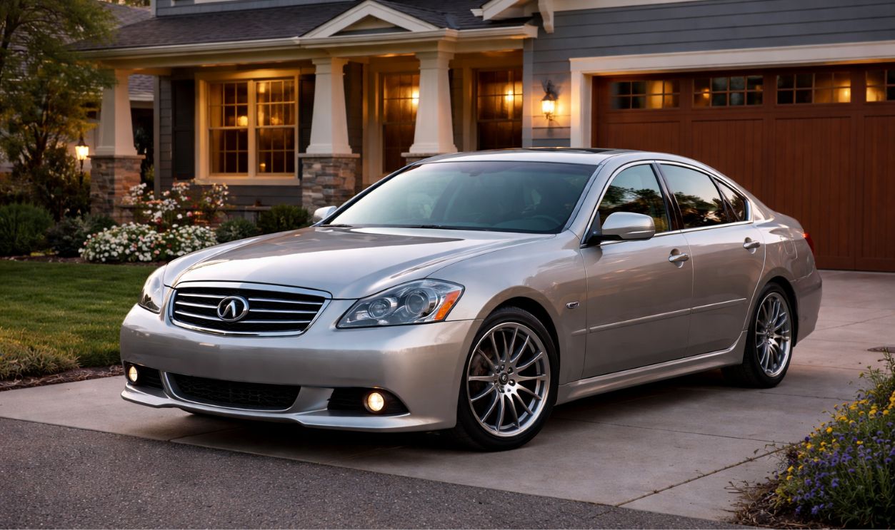 Infiniti M45 at sunset