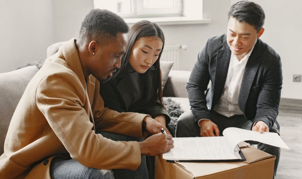 A Couple Sitting on the Couch