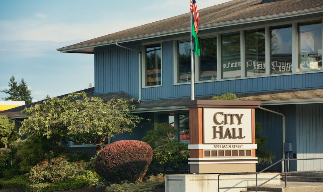 City Hall in a Small American Town