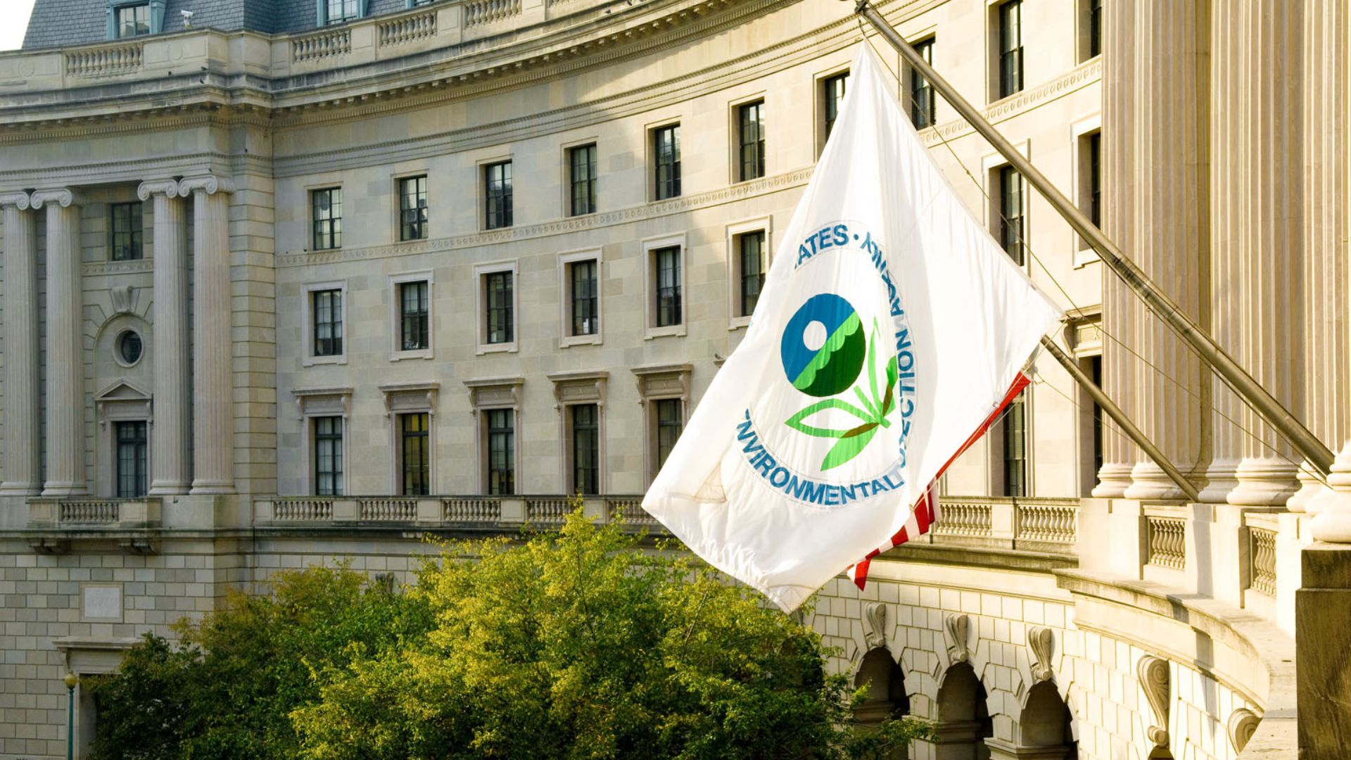 View of the William Jefferson Clinton Federal Building, Washington, D.C. Headquarters offices of the U.S. Environmental Protection Agency (EPA). EPA was established in 1970. Born in the wake of elevated concern about environmental pollution, EPA was established on December 2, 1970 to consolidate in one agency a variety of federal research, monitoring, standard-setting and enforcement activities to ensure environmental protection.