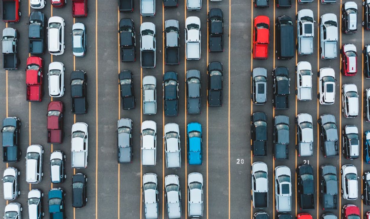 Aerial View of Cars on the Highway