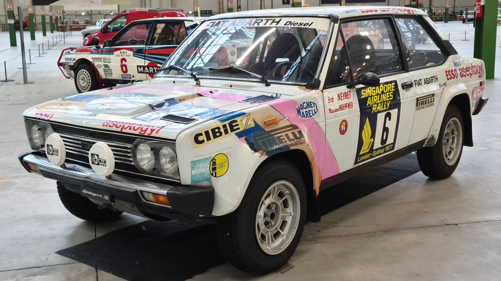 Fiat 131 Abarth diesel concept as tested during the 1977 London-Sydney Marathon rally