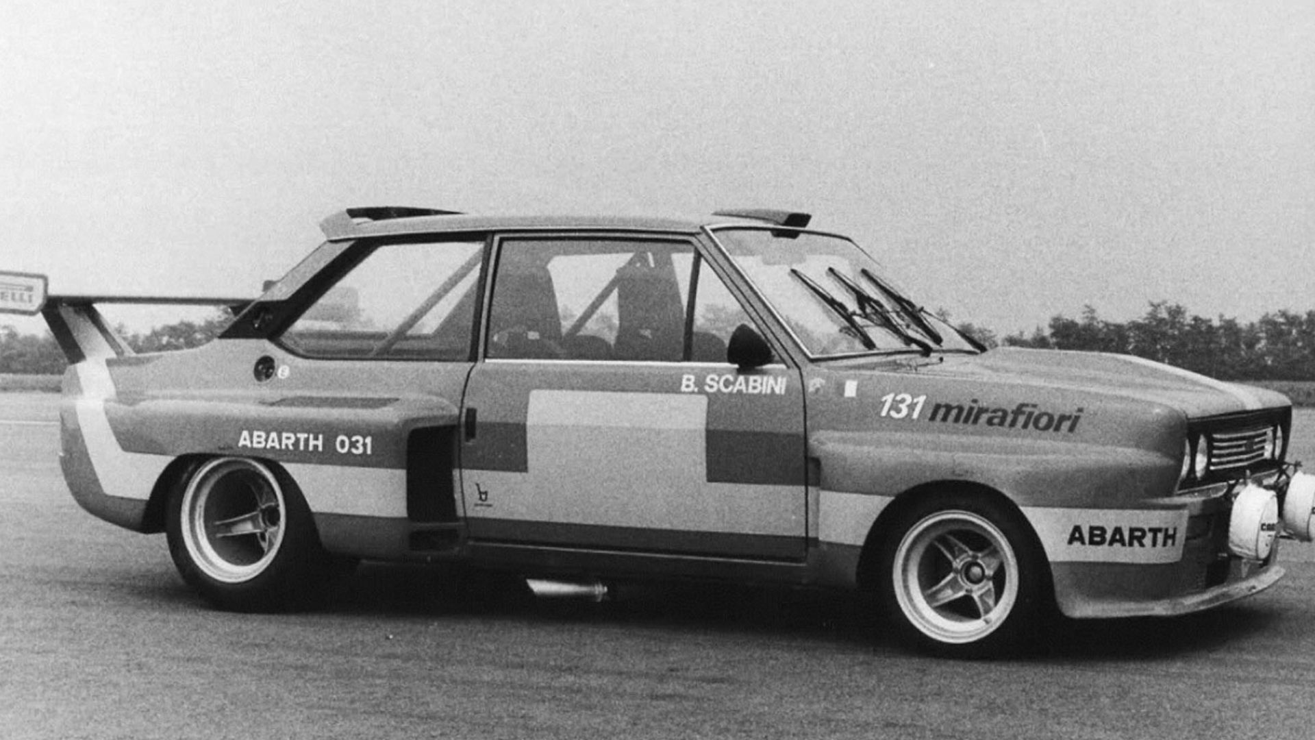 The 1975 Fiat Abarth 031, Fiat 131 Abarth's pre-series racing prototype.