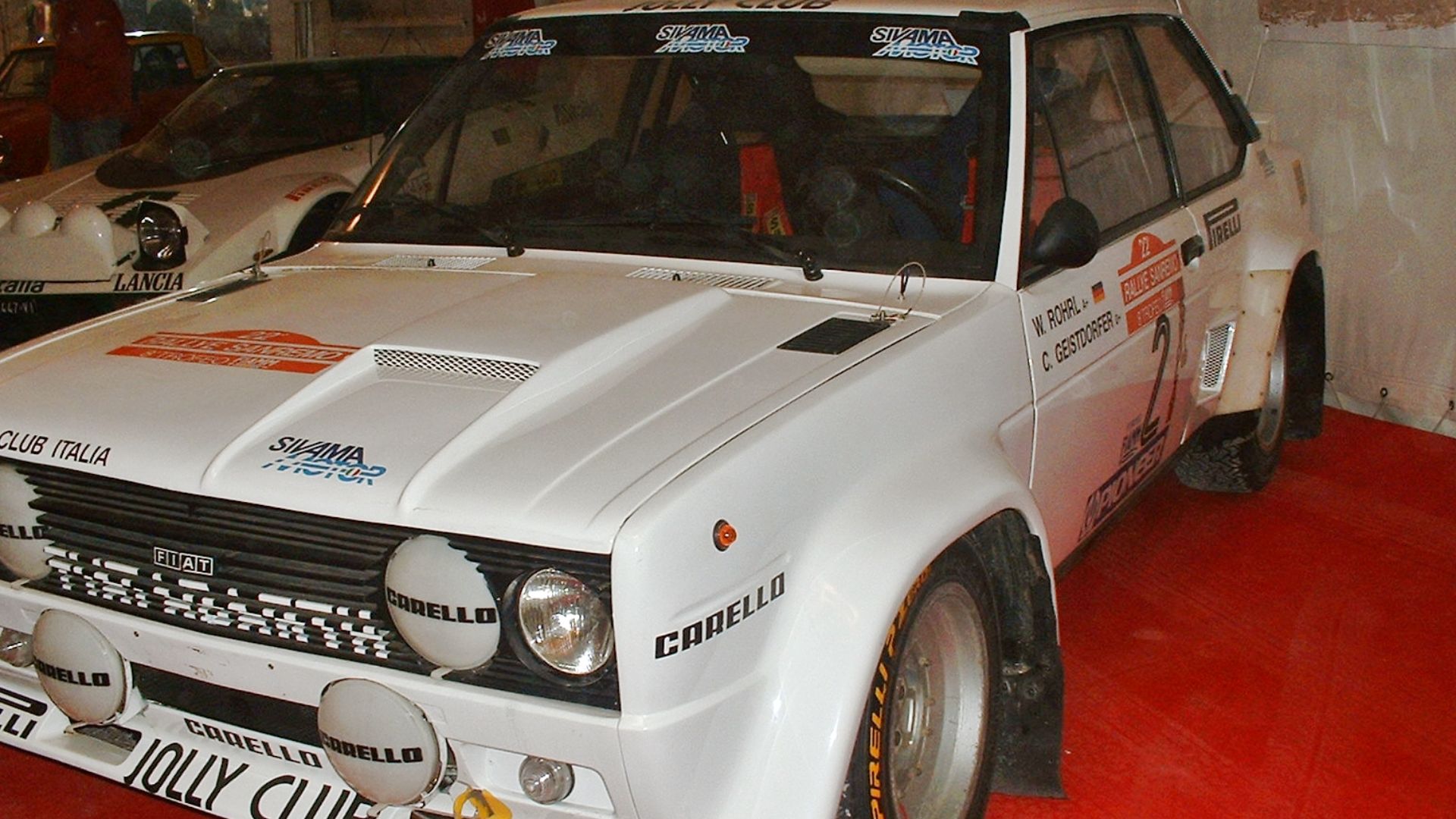 Fiat 131 Abarth of Walter Röhrl at 1980 Rallye Sanremo.