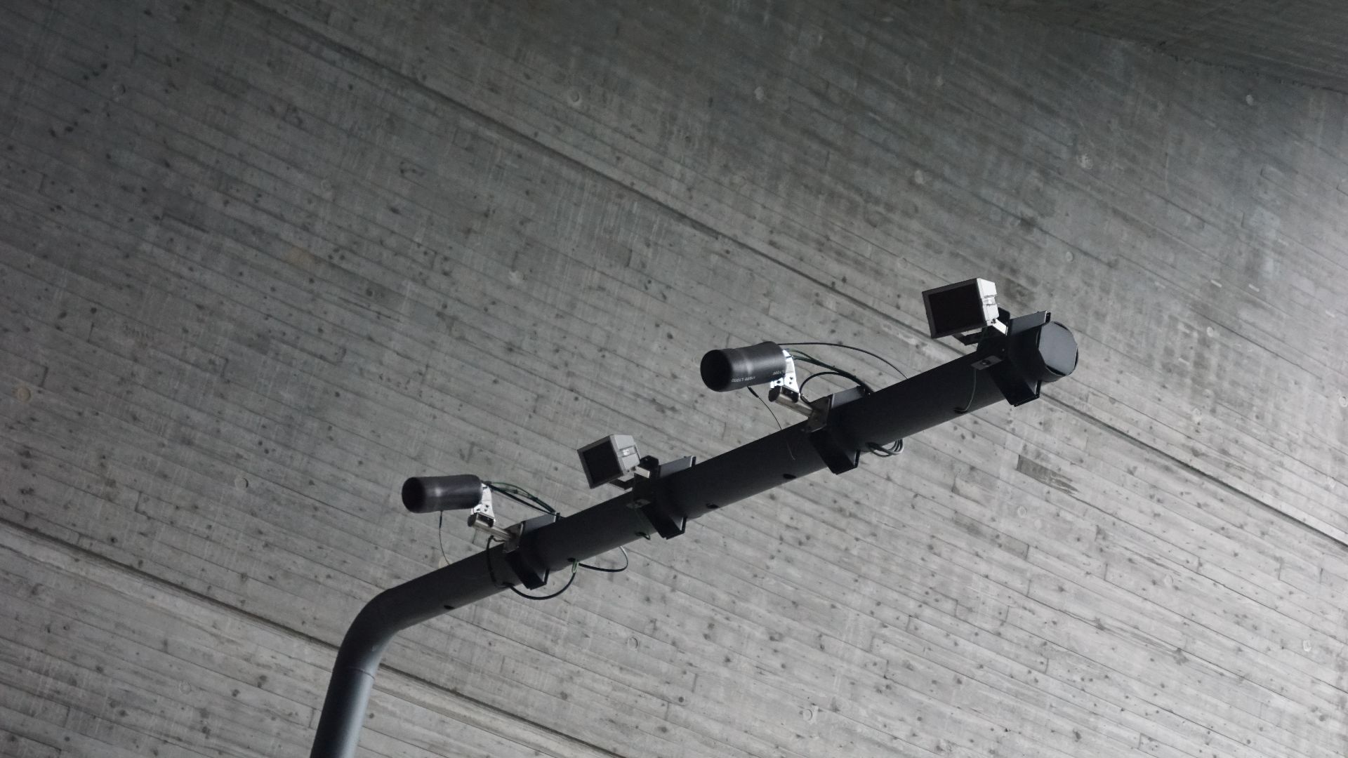 Automatic Number Plate Recognition(ANPR) equipment in the Butunnelen near the Hardangerbridge in Bjotveit, Norway, Used for toll collection.