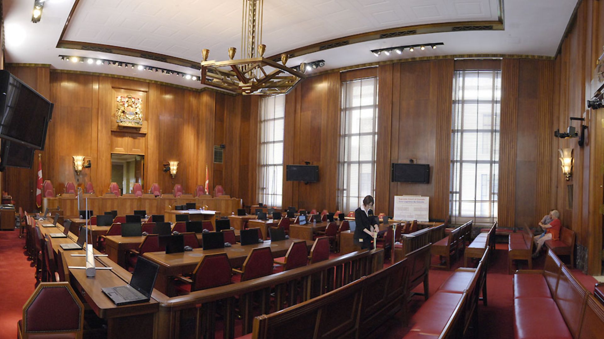 Supreme Court of Canada audience chamber panoramic view