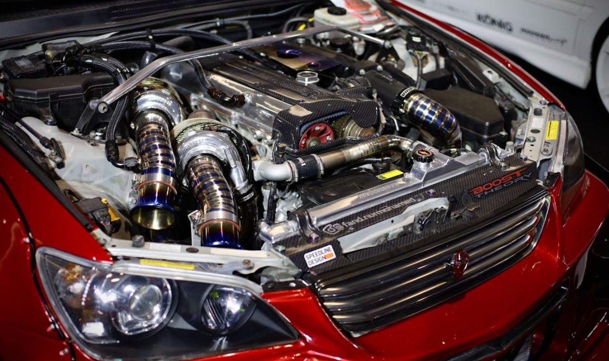 Close up of Car Engine