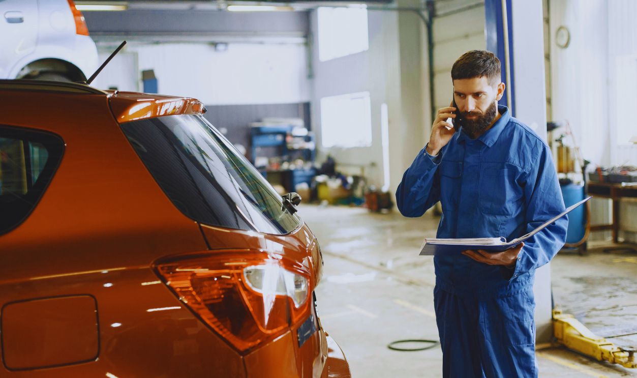 A Man in Blue Jump Suit
