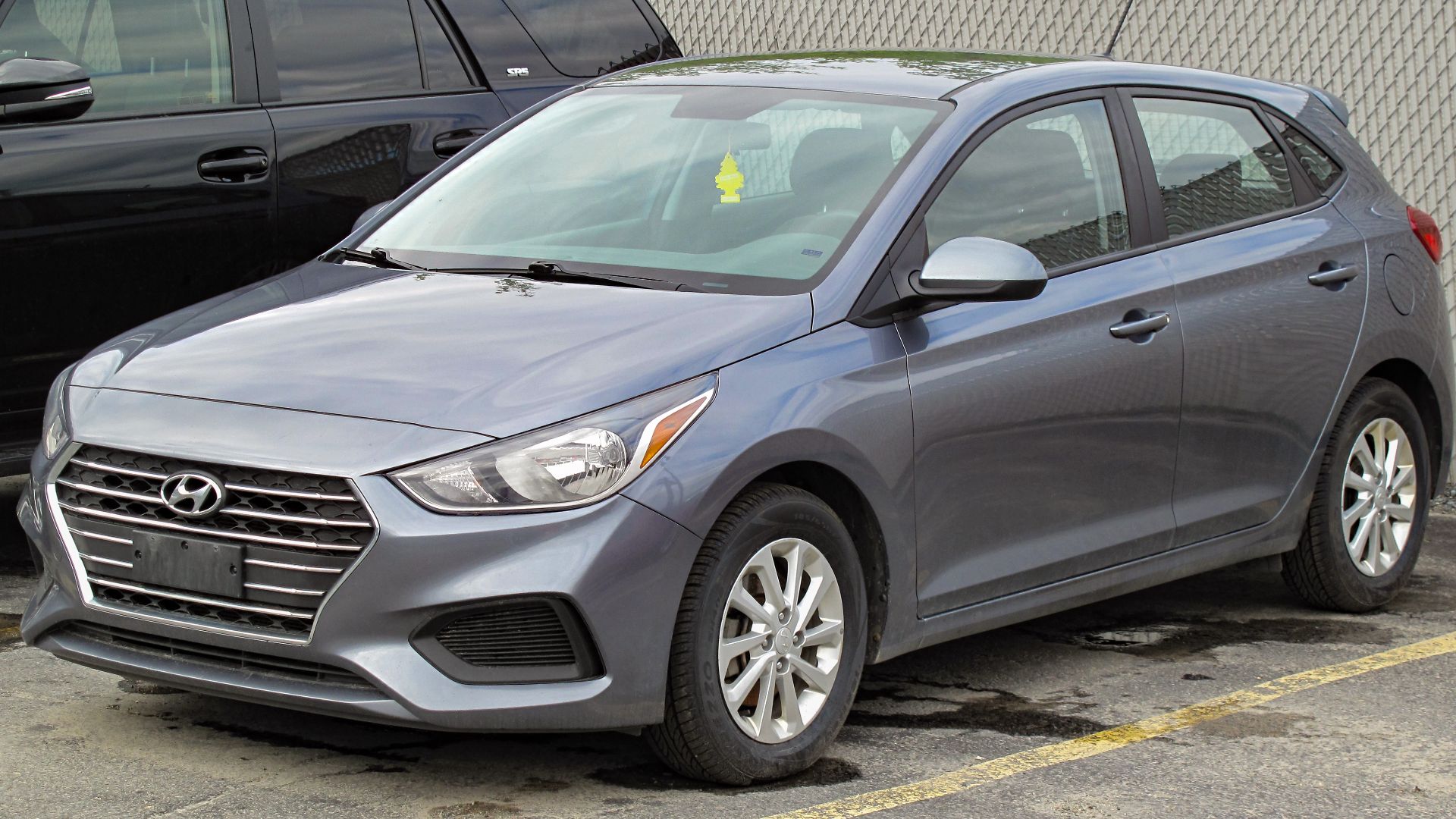 2019 Hyundai Accent Preferred photographed in Sudbury, Ontario, Canada.