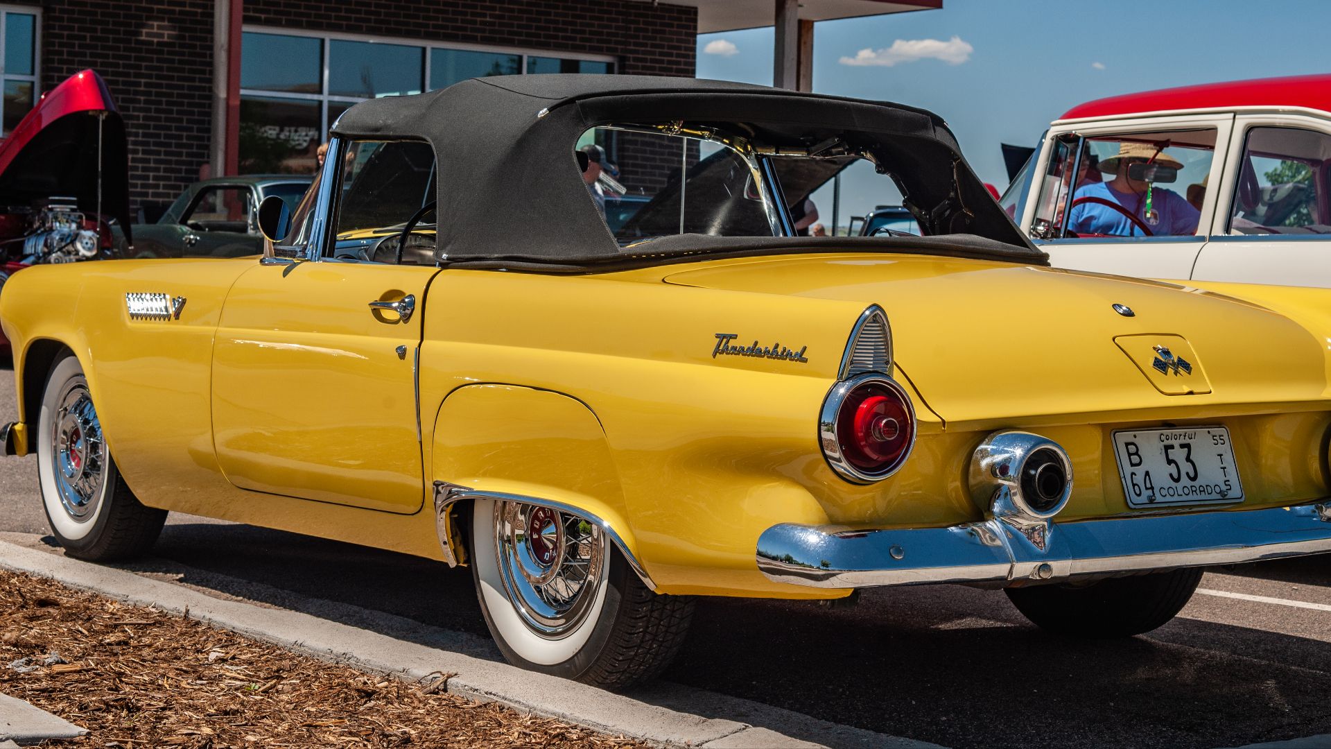 1955 Thunderbird in Goldenrod Yellow Rear