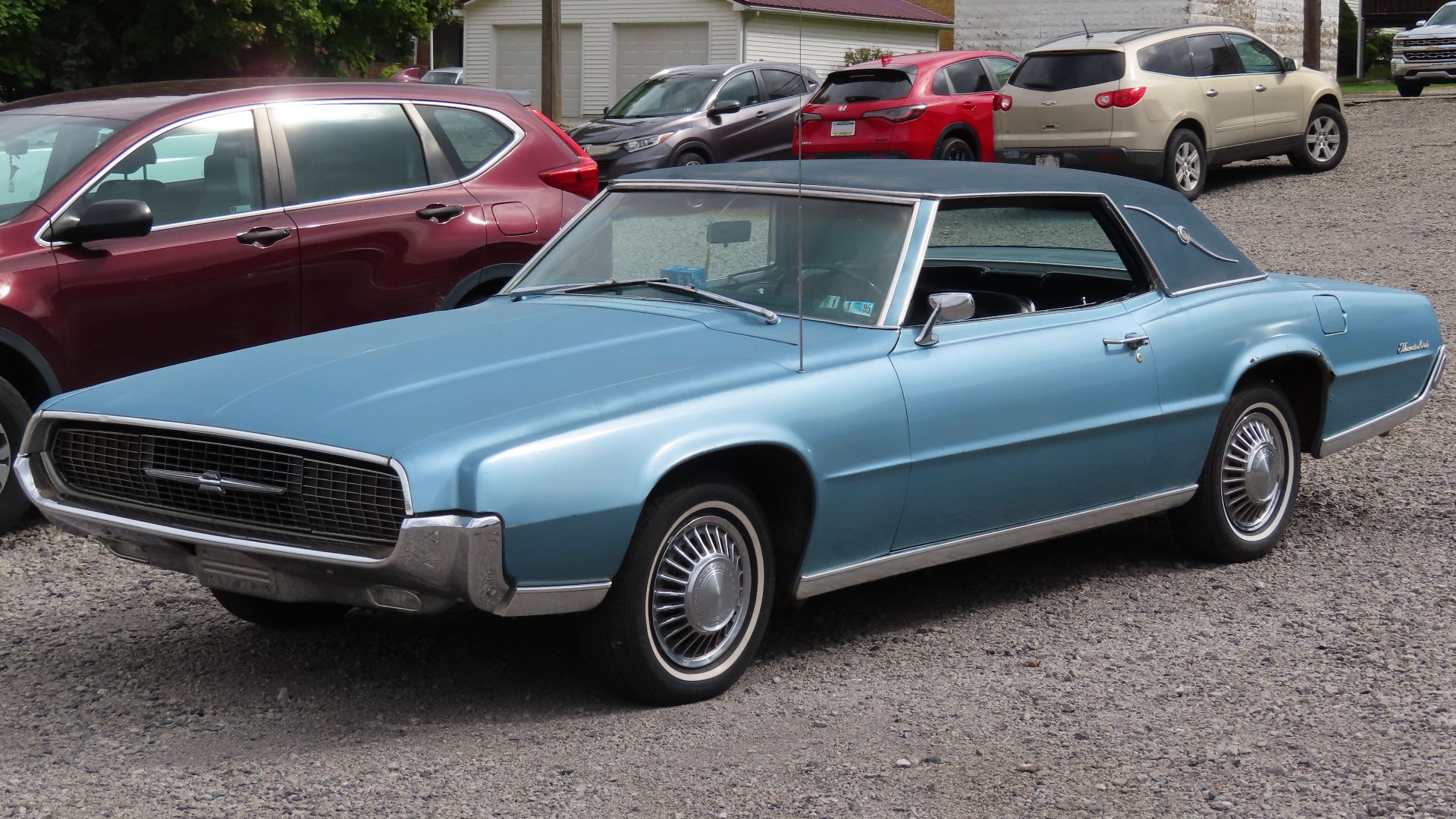 1967 Ford Thunderbird Two-Door Landau photographed at the 2022 Ellwood City Fall Fest & Car Cruise in Ellwood City, Pennsylvania. Finished in Brittany Blue.