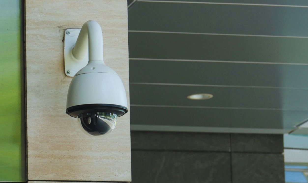 White and Black CCTV on the Wall