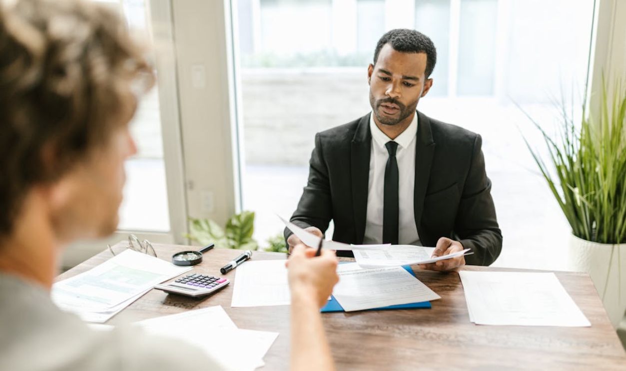 Professional Man holding Papers