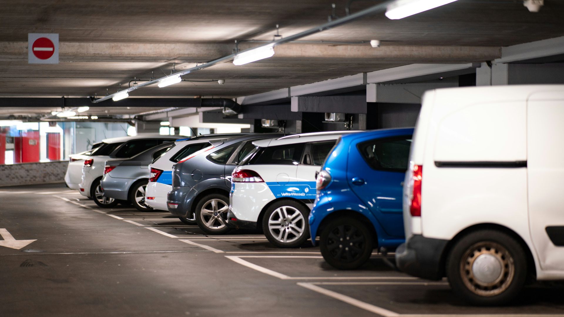 cars parked in parking lot