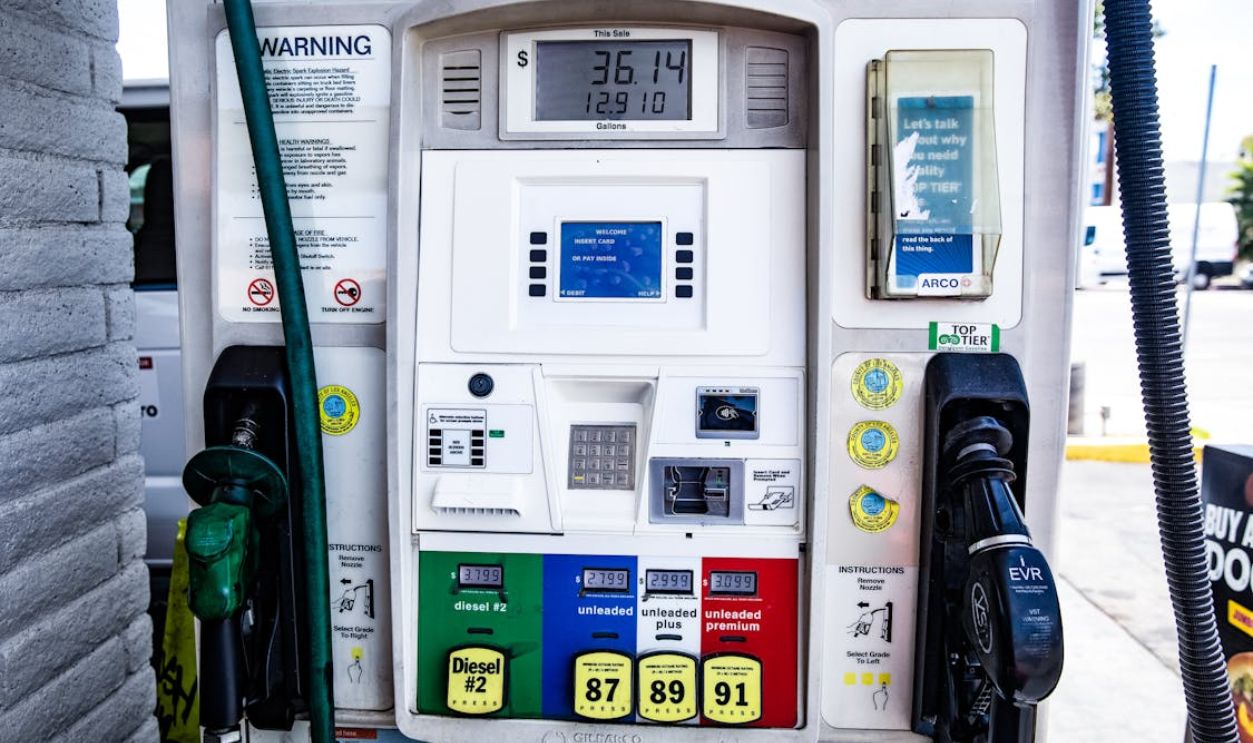 Gasoline Pump in a Gas Station