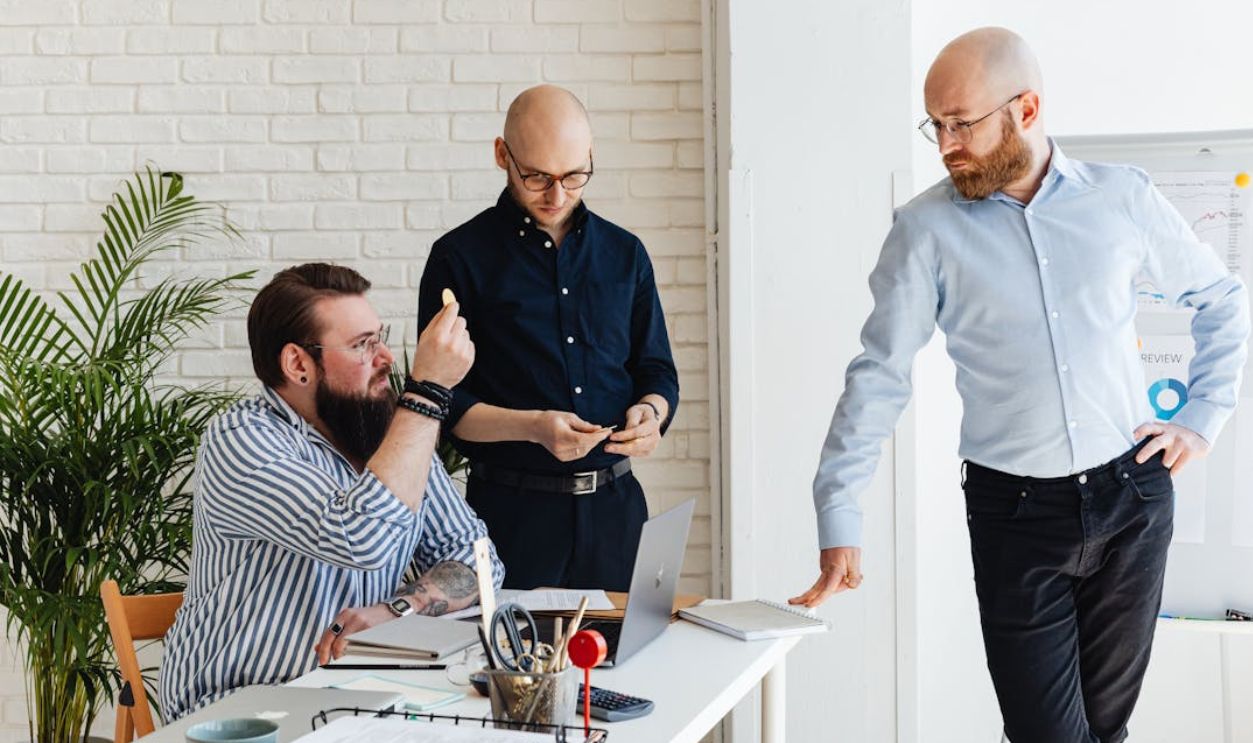 Men in Shirts at Office