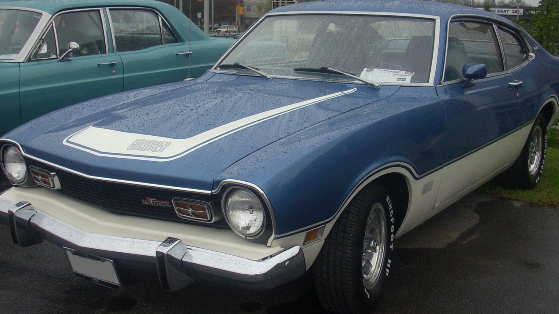 1973 Ford Maverick Grabber photographed at the 2009 Sterling Ford Ottawa Auto Show.
