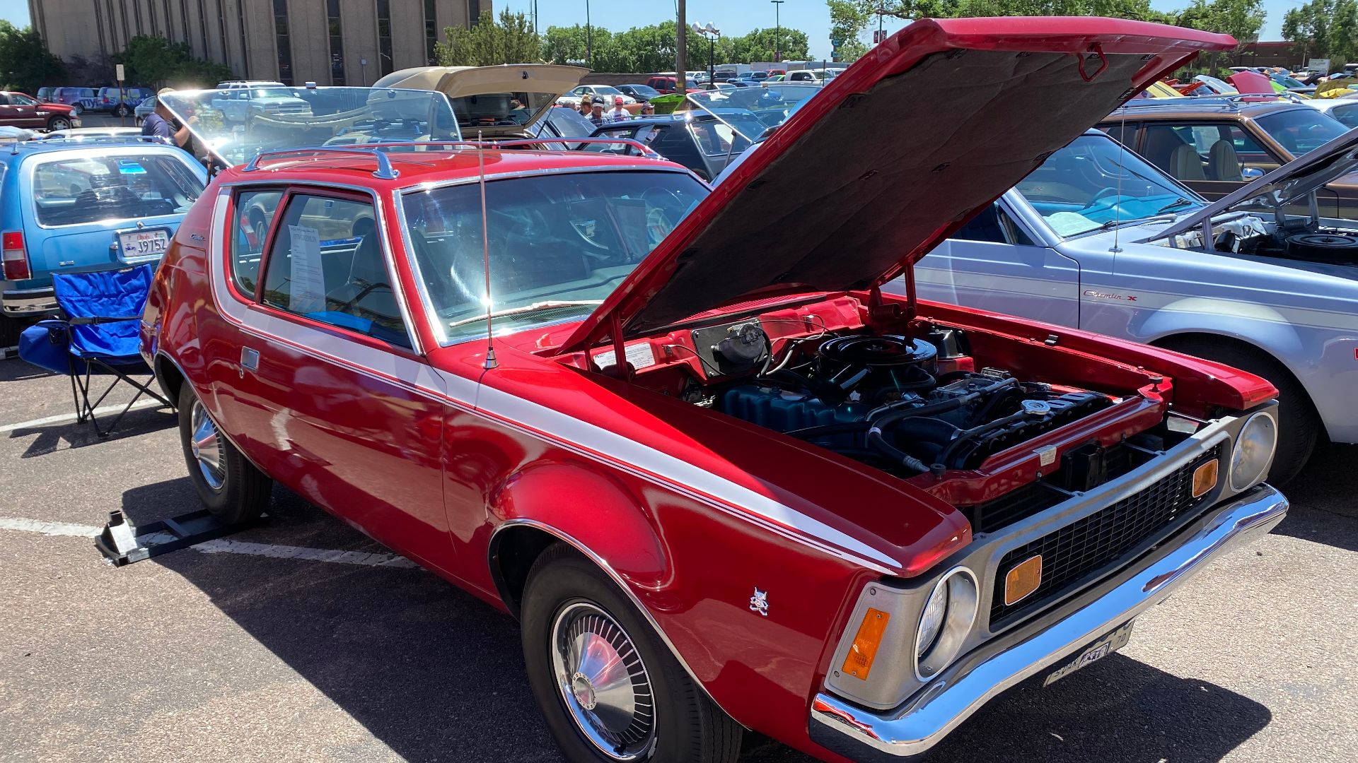 1970 AMC Gremlin. An innovative, economical, sub-compact car built by American Motors Corporation (AMC). Introduced by AMC in the middle of the 1970 model year as the first modern sub-compact built in the United States. This is an all-original car finished in