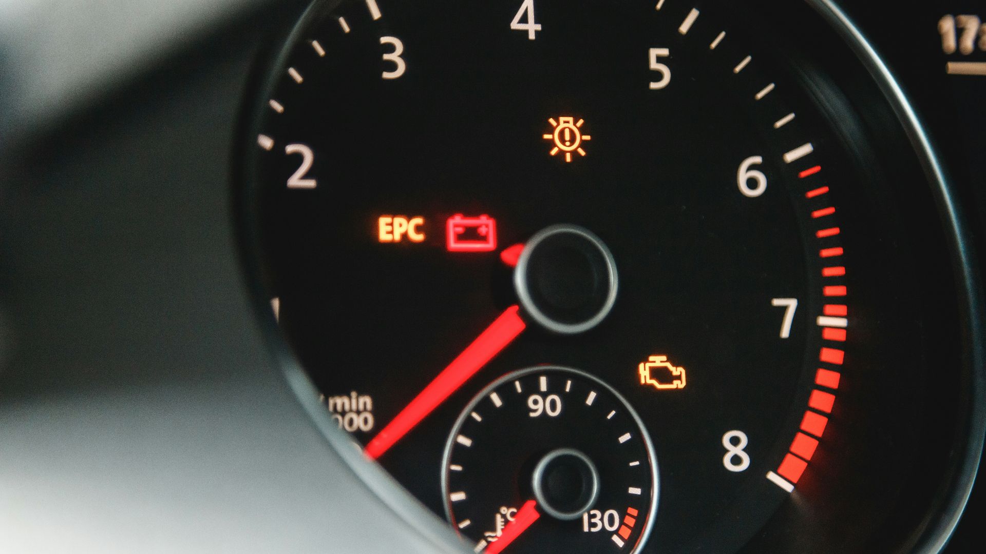 a close up of a car dashboard