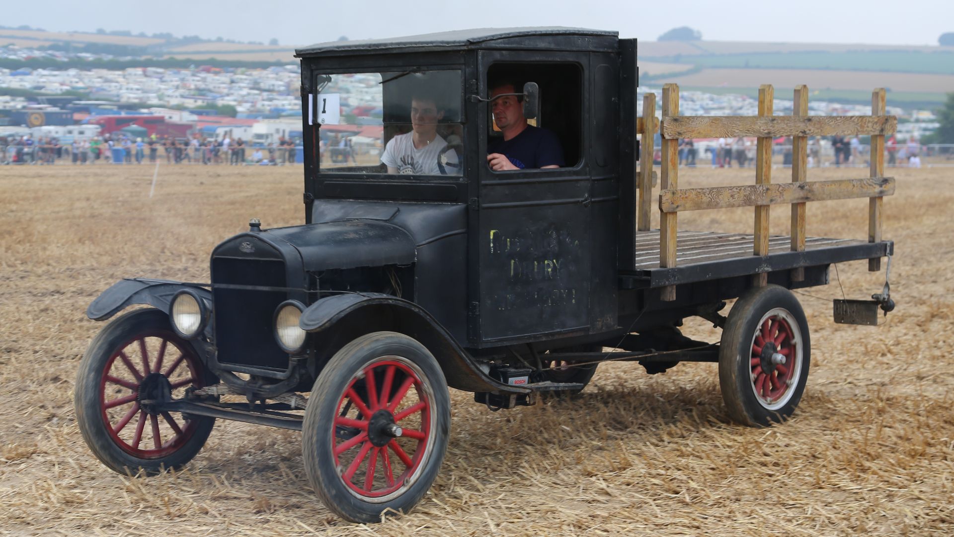 Photo of a 1925 ford TT truck in an unrestored condition