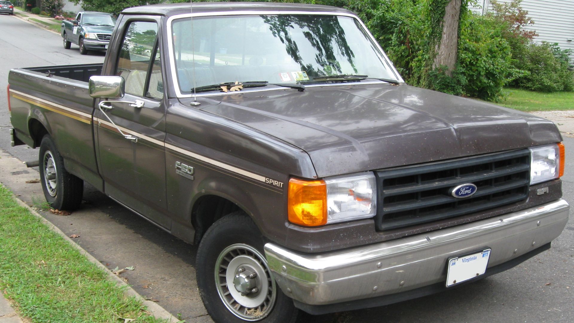1987-1991 Ford F-150 photographed in Fairfax, Virginia, USA.
