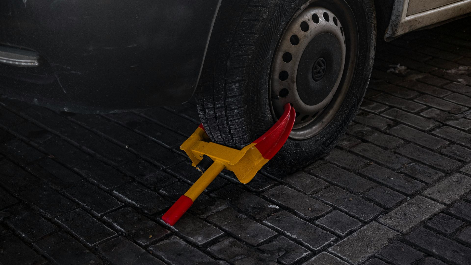 yellow and red plastic tool